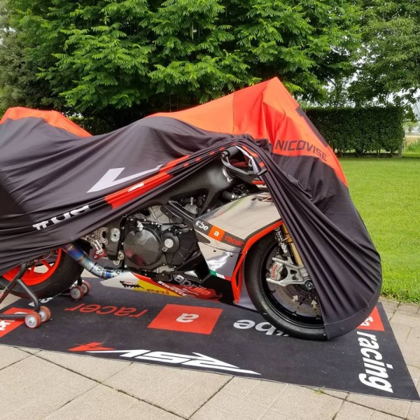 Housse De Moto Oxford Pour Aprilia RS 457 (2024-2025) - Couverture Extérieure Respirante Anti-pluie, Poussière Et UV